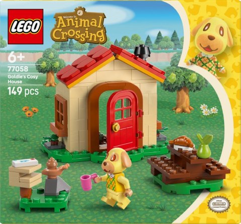 Klocki animal crossing 77058 przytulny dom goldie