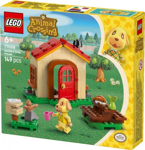 Klocki animal crossing 77058 przytulny dom goldie