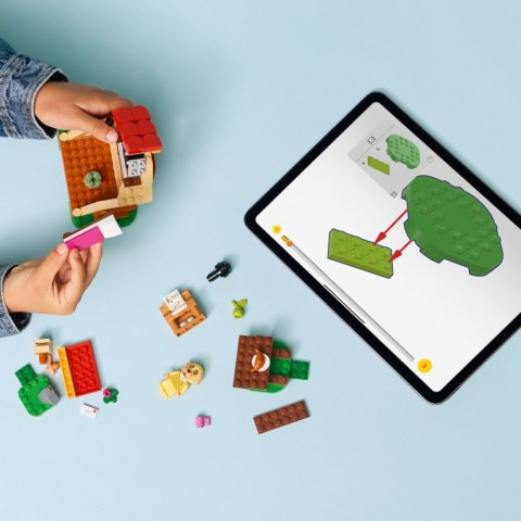 Klocki animal crossing 77058 przytulny dom goldie