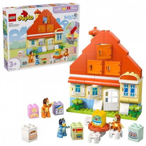 Klocki duplo bluey 10459 dom rodzinny blue z grą pamięciową