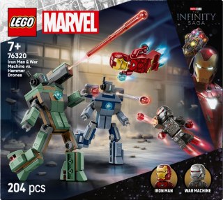 Klocki super heroes 76320 iron man i war machine kontra drony hammera