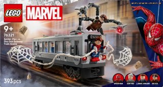 Klocki super heroes 76321 spider-man kontra doc ock - scena w metrze