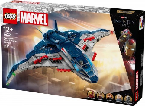 Klocki super heroes 76325 avengers czas ultrona quinjet