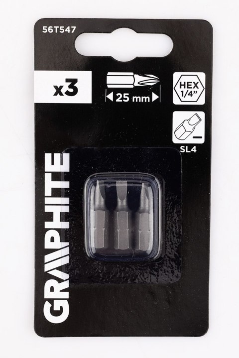 Bity SL4 x 0,6 x 25 mm, 3 szt.