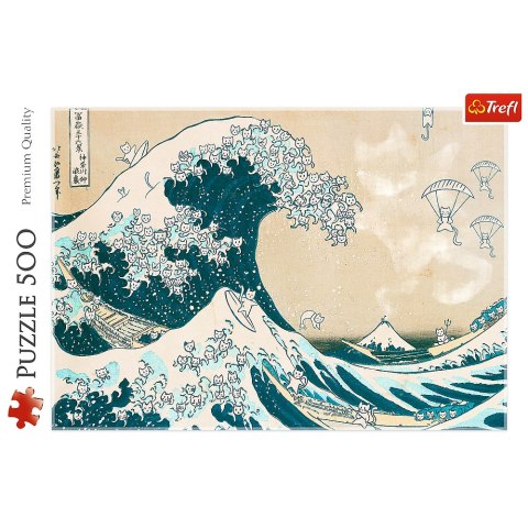 Puzzle - 500 - Wielka kocia fala - Trefl 37537