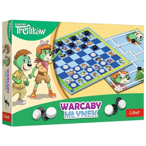 Gra planszowa Warcaby i Młynek Rodzina Treflików Trefl 02658 Gra planszowa Warcaby i Młynek Rodzina Treflików Trefl 02658