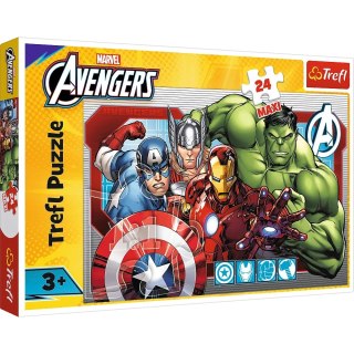 Puzzle - 24 Maxi - Zawsze sprawiedliwi - Disney Marvel The Avengers - Trefl 14378