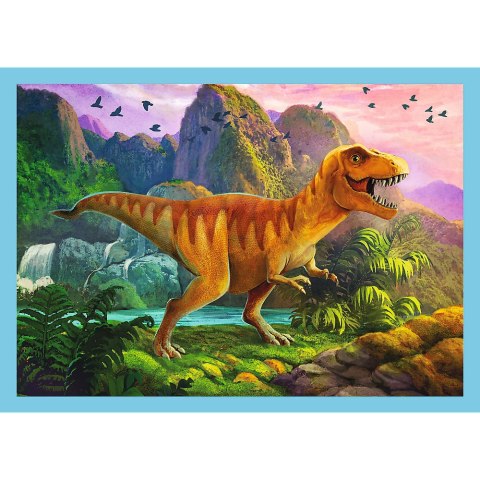 Puzzle - 4w1 (12, 15, 20, 24) - Wyjątkowe dinozaury - Trefl 34609