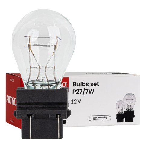 Żarówki halogenowe p27/7w 12v 27/7w w2.5x16q 10szt. amio-04513 Żarówki halogenowe p27/7w 12v 27/7w w2.5x16q 10szt. amio-04513