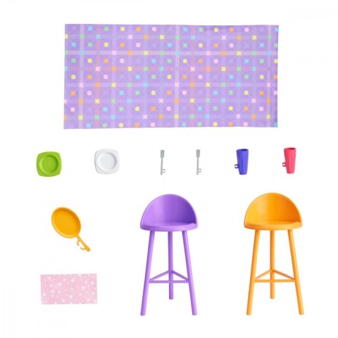 Zestaw lalka barbie przytulny domek