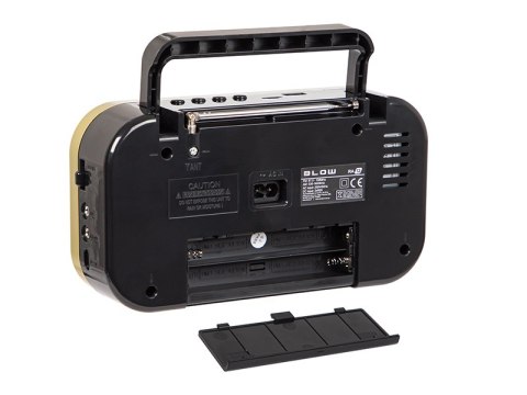 77-542# Radio przenośne analogowe am/fm blow ra12 czarno-złote