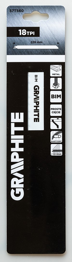 Brzeszczot do piły szablastej, BIM 228 x 19 x 0,9 mm, 18 TPI