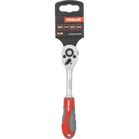 Grzechotka 1/4" 24 z. l=145, ręk. dwuskładnikowa proline