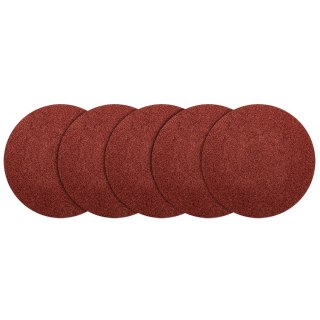 Krążki ścierne na rzep 125 mm, P150, 5 szt., bez otworów