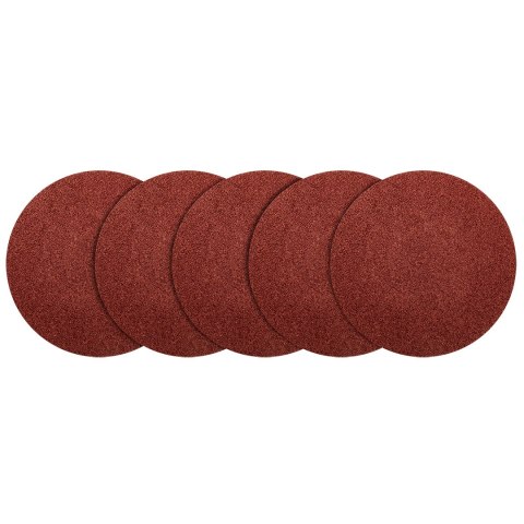 Krążki ścierne na rzep 125 mm, P220, 5 szt., bez otworów