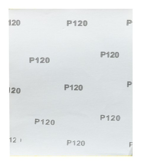 Papier ścierny żółty 230 x 280 mm, P120 Papier ścierny żółty 230 x 280 mm, P120