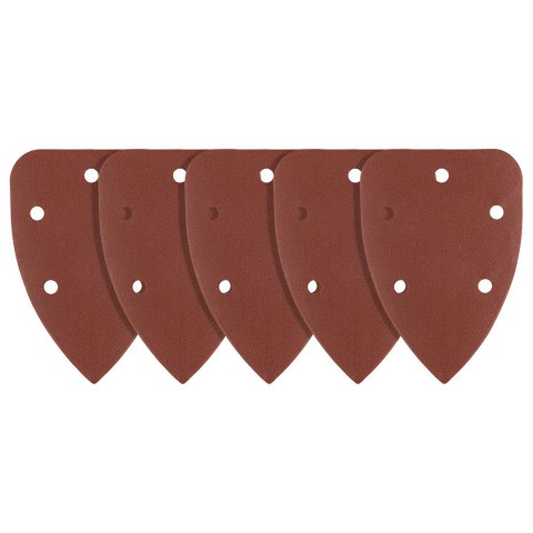 Papiery ścierne żelazko, na rzep 98 x 140 mm, P40, 5 szt., z 5 otworami