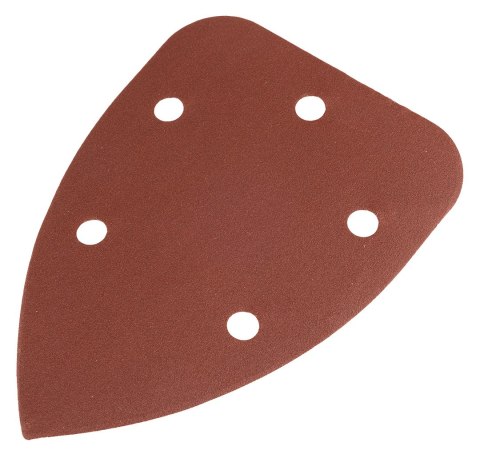 Papiery ścierne żelazko, na rzep 98 x 140 mm, P60, 5 szt., z 5 otworami