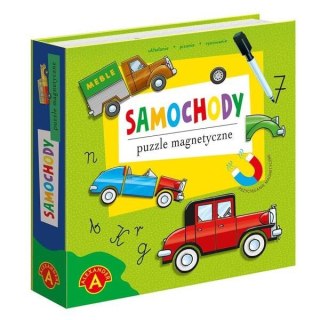 Puzzle magnetyczne samochody