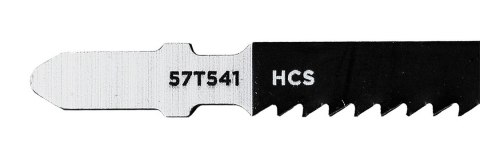 Zestaw brzeszczotów do wyrzynarki, 9 TPI, HCS, uchwyt typu T, 5 szt.