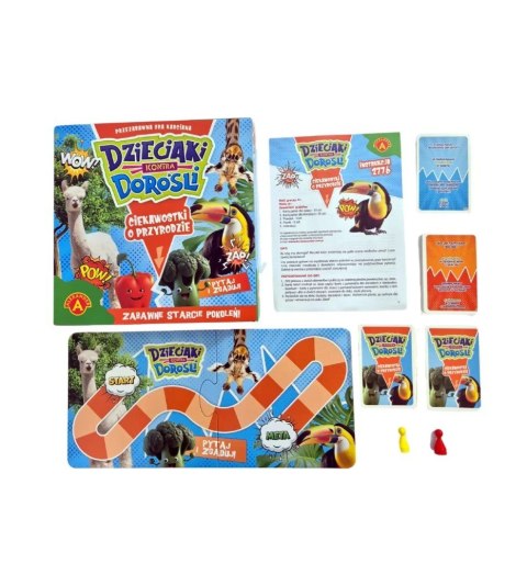 Gra ciekawostki o przyrodzie. dzieciaki kontra dorośli.