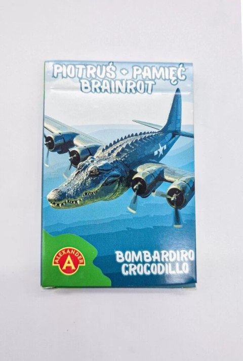 Gra piotruś i pamięć brainrot: bombardiro crocodillo