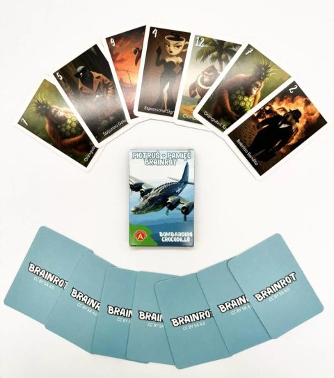 Gra piotruś i pamięć brainrot: bombardiro crocodillo