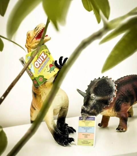 Gra quiz o dinozaurach kieszonkowa gra edukacyjna