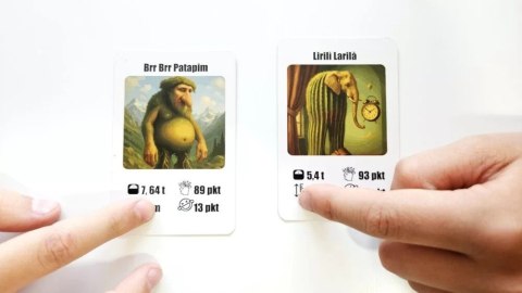 Gra rodzinna gra karciana brainrot - zadymka (crocodillo, tralalero, tsung tsung i inni)