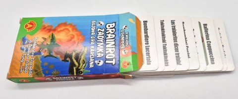 Gra rodzinna gra karciana brainrot - zadymka (crocodillo, tralalero, tsung tsung i inni)