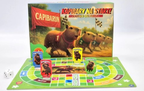 Gra rodzinna gra planszowa kapibary na start