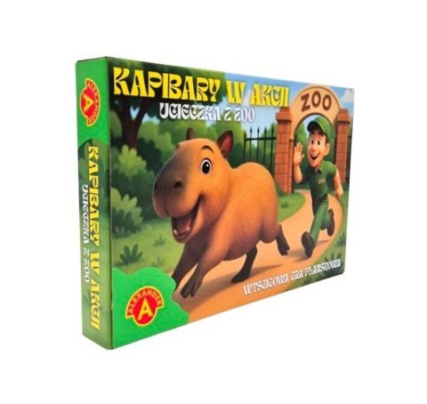 Gra rodzinna gra planszowa kapibary w akcji - ucieczka z zoo