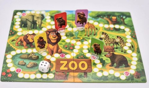 Gra rodzinna gra planszowa kapibary w akcji - ucieczka z zoo