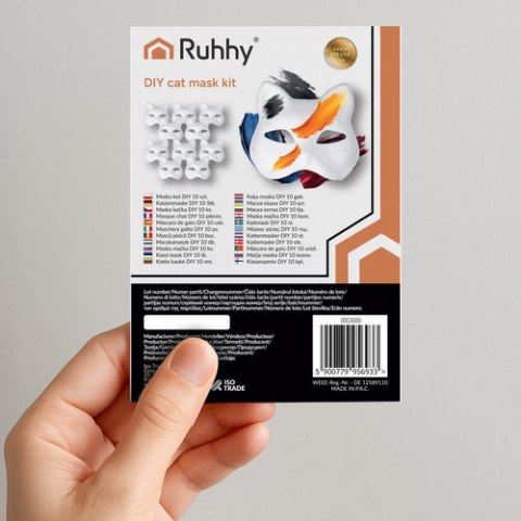 Maska kot DIY 10 szt. Ruhhy 26000