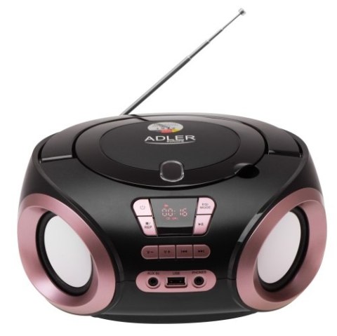 AD 1181 black copper Radio boombox cd-mp3 | usb | fm radio | aux | gniazdo słuchawkowe AD 1181 black copper Radio boombox cd-mp3 | usb | fm radio | aux | gniazdo słuchawkowe