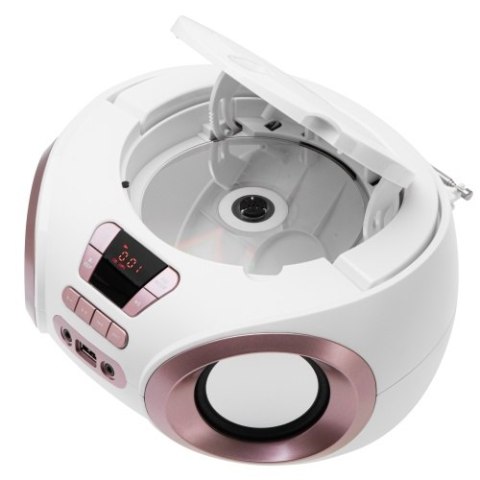AD 1181 white copper Radio boombox cd-mp3 | usb | fm radio | aux | gniazdo słuchawkowe AD 1181 white copper Radio boombox cd-mp3 | usb | fm radio | aux | gniazdo słuchawkowe