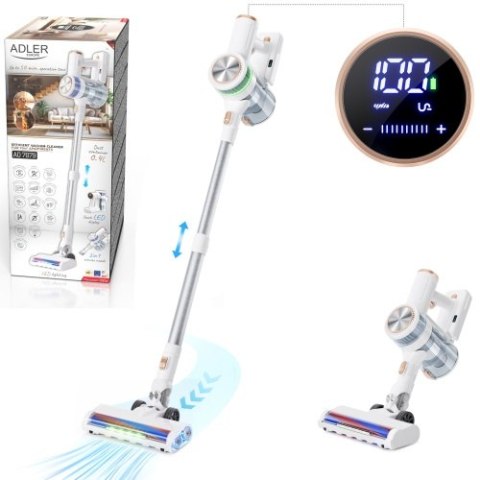 AD 7079 Odkurzacz pionowy z dotykowym wyświetlaczem led | 4 tryby ssania | silnik bezszczotkowy | hepa 13 | do 70 m?