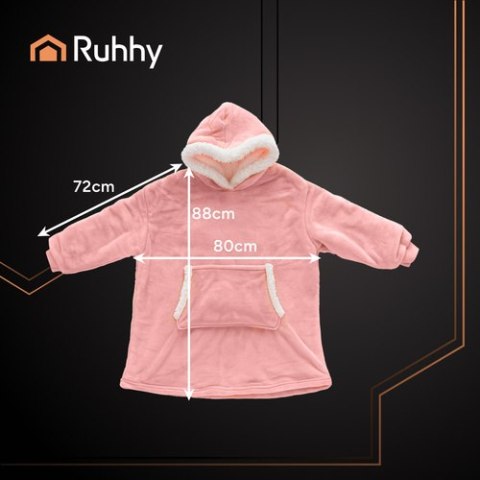 Bluza XXL - koc różowy Ruhhy 26144