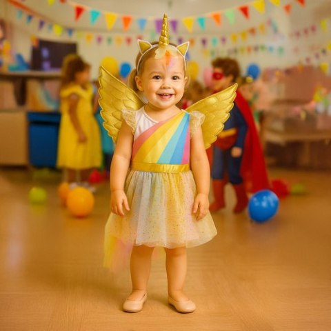 Strój jednorożca 3el. 110-116cm Kruzzel 26676