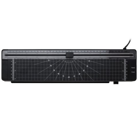 AD 1042 black Laminator a3 | laminacja na gorąco | wbudowany trymer | zestaw startowy w komplecie
