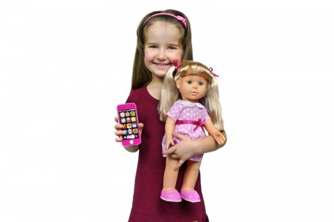 Lalka natalia chodząca ze smartfonem 41cm