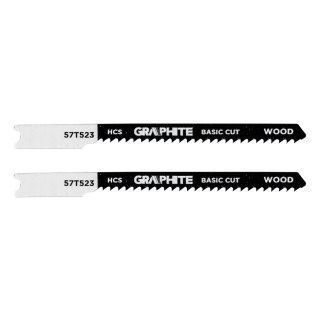 Brzeszczot do wyrzynarki, 12 TPI, HCS, uchwyt typu U, 2 szt., cięcie krzywoliniowe