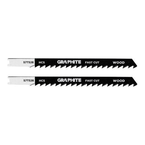 Brzeszczot do wyrzynarki, 6 TPI, HCS, uchwyt typu U, 2 szt., zgrubne cięcie