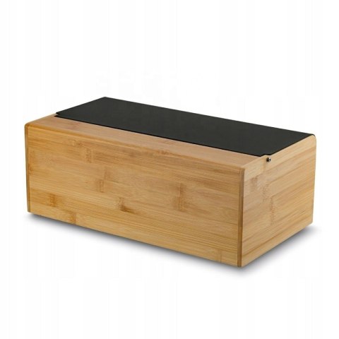 DA510 Drewniany chlebak czarny