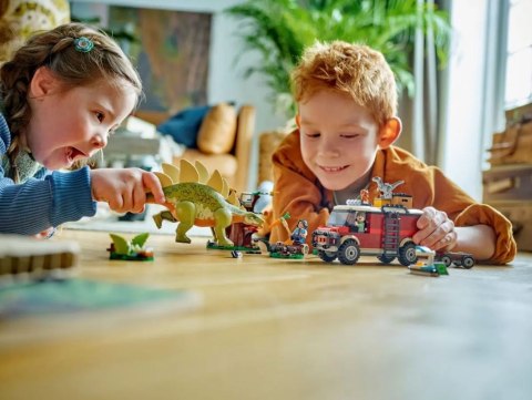 Klocki jurassic world 76965 dinomisje: odkrycie stegozaura