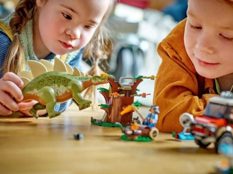 Klocki jurassic world 76965 dinomisje: odkrycie stegozaura