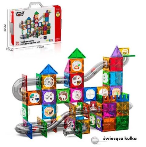 Klocki magnetyczne 168 elementów Klocki magnetyczne 168 elementów