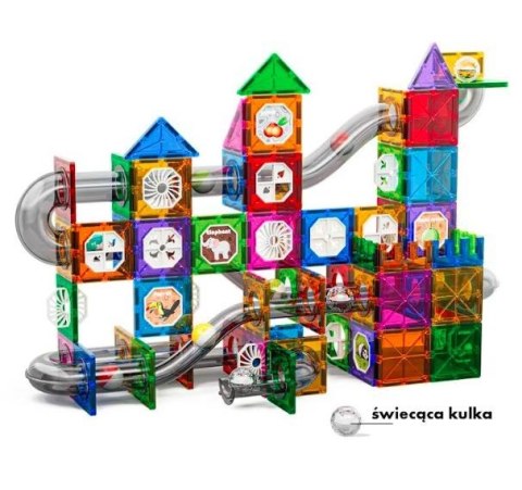 Klocki magnetyczne 168 elementów Klocki magnetyczne 168 elementów