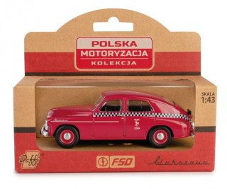 Pojazd prl warszawa m20 taxi wiśniowy