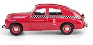 Pojazd prl warszawa m20 taxi wiśniowy